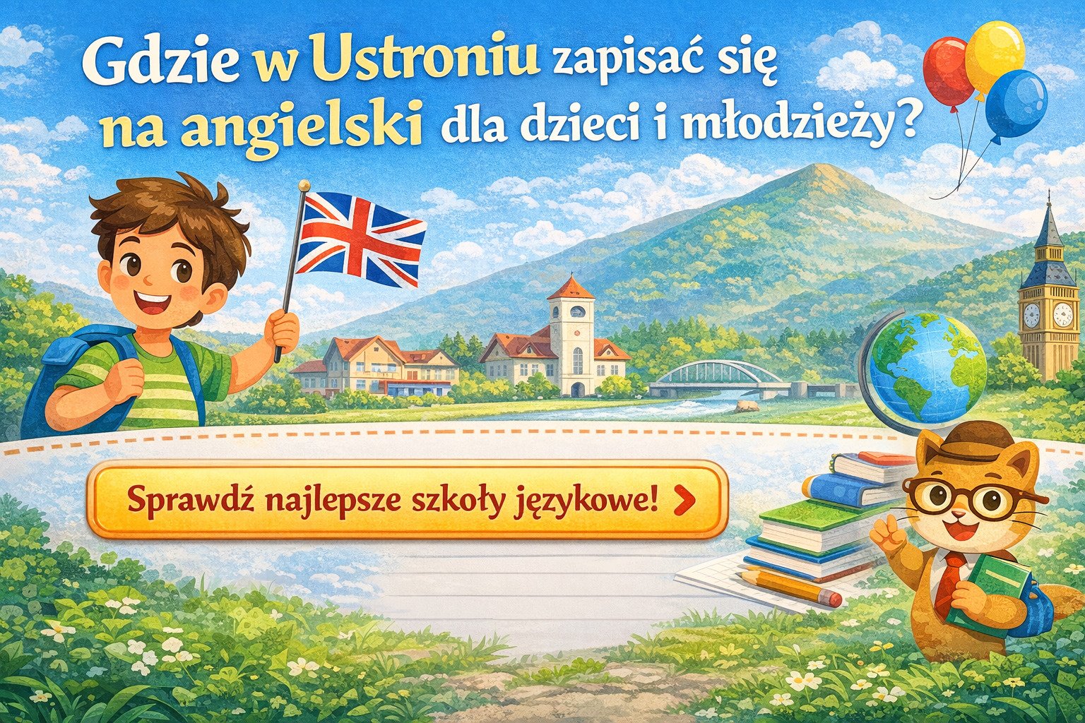Gdzie w Ustroniu zapisać się na angielski dla dzieci i młodzieży